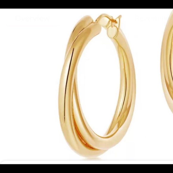 Chunky hoop earrings - Picture 3 of 4
